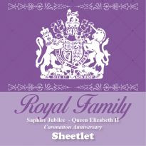 Sheetlet - Sapphire Jubilee Queen Elizabeth II